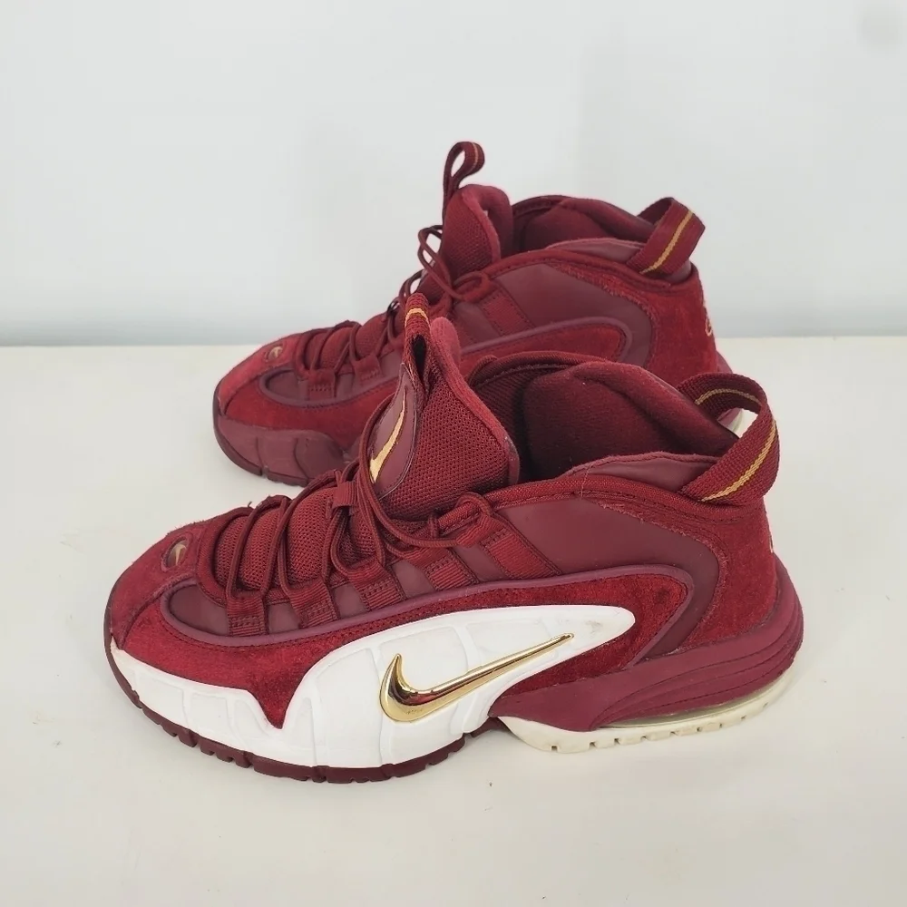 Nike Air Max Penny 1 House Party Sneakers 6 Youth 7.5 Women Shoes Team Red White